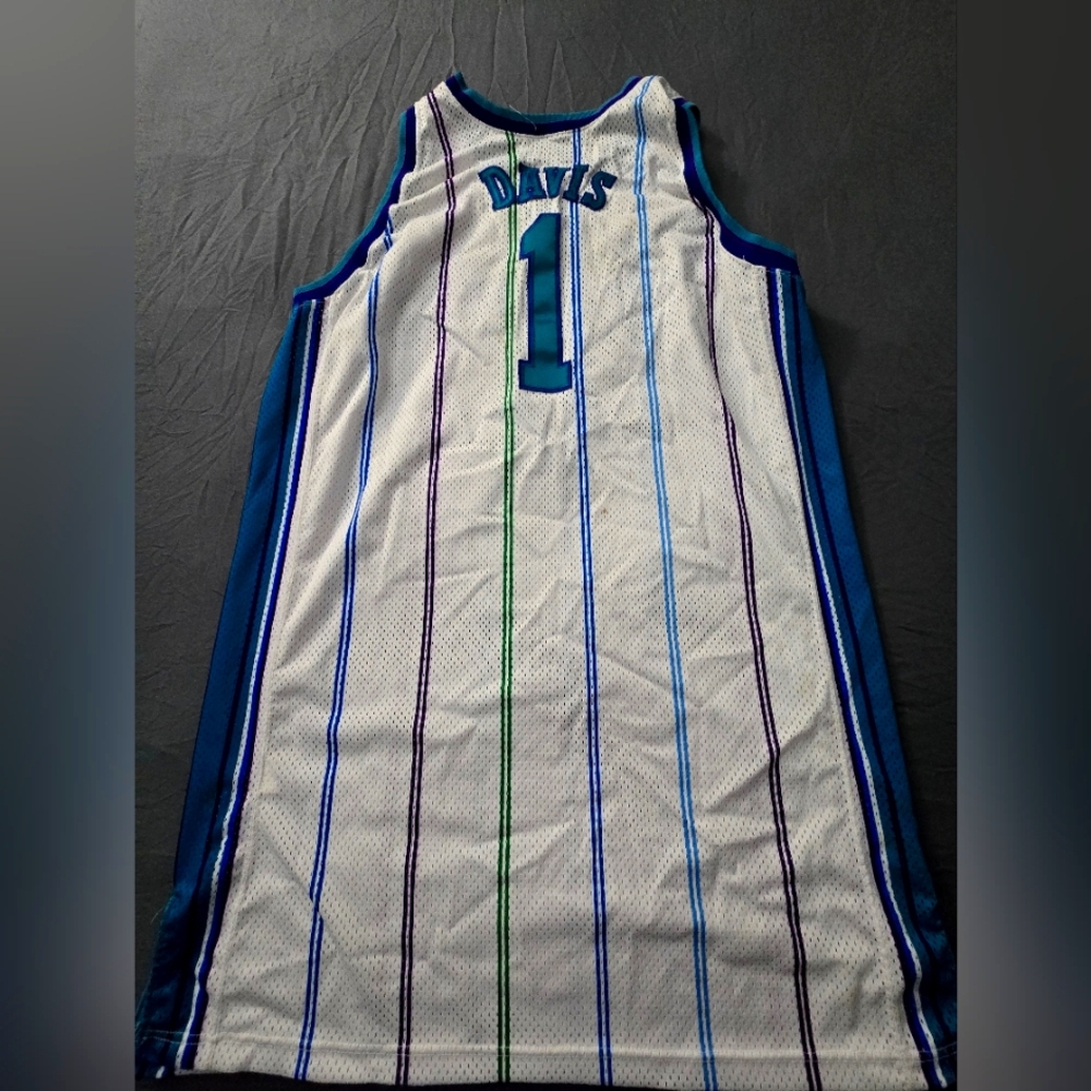 Charlotte Hornets Baron Davis Basketball Jersey (Good CONDITION) - Picture 6 of 7